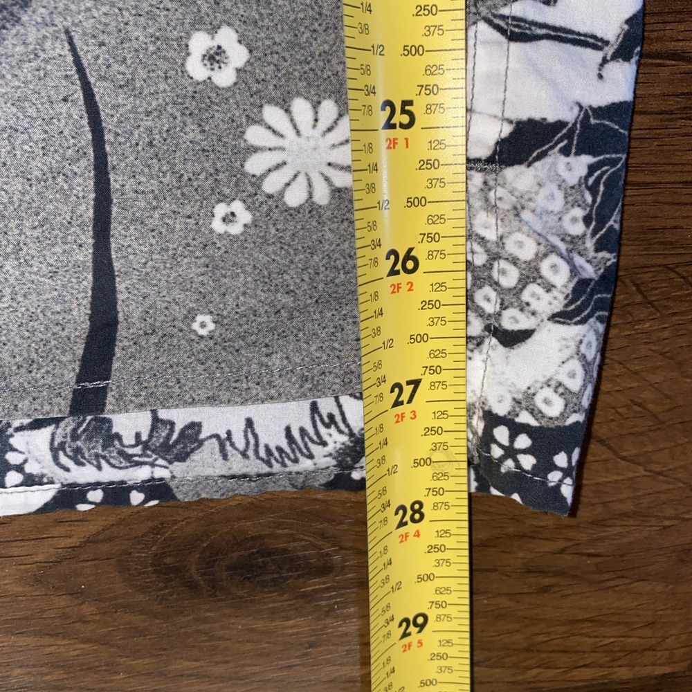 Rag And Bone Made In‎ USA 100% Cotton 1/2 Button Floral Hawaiian Camp Shirt XL - Picture 13 of 14